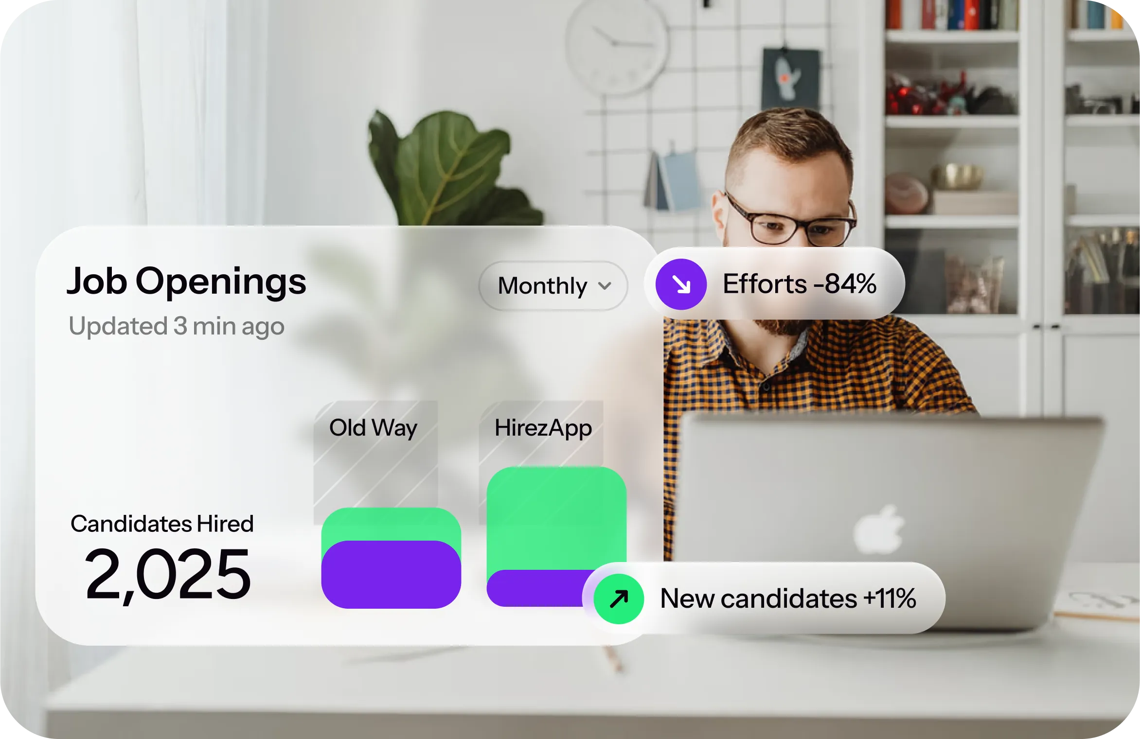 AI Hiring Platform Dashboard showcasing candidate matching interface